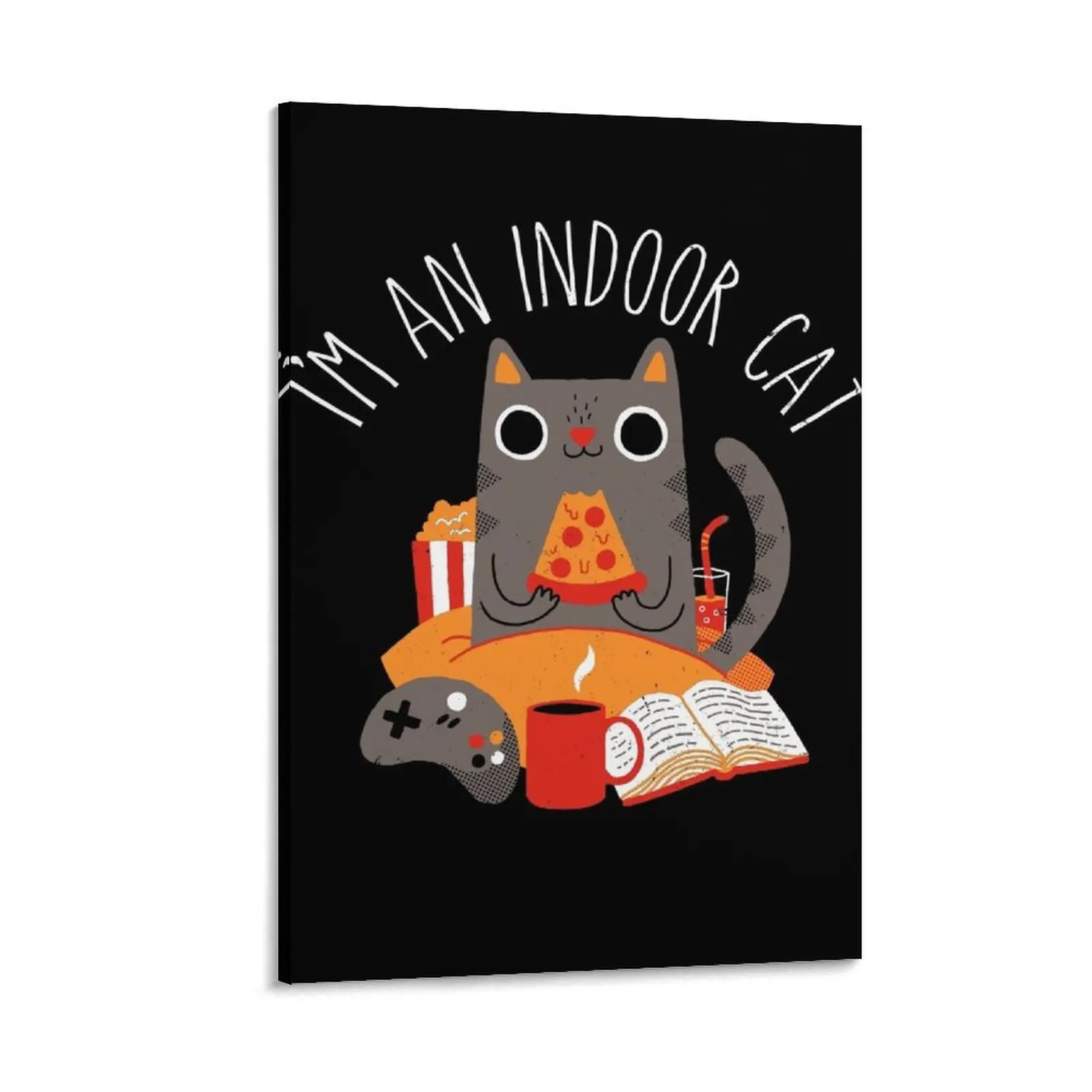 

Indoor Cat Canvas Painting Wall decoration frame cute room decor vintage home decor home decor interior