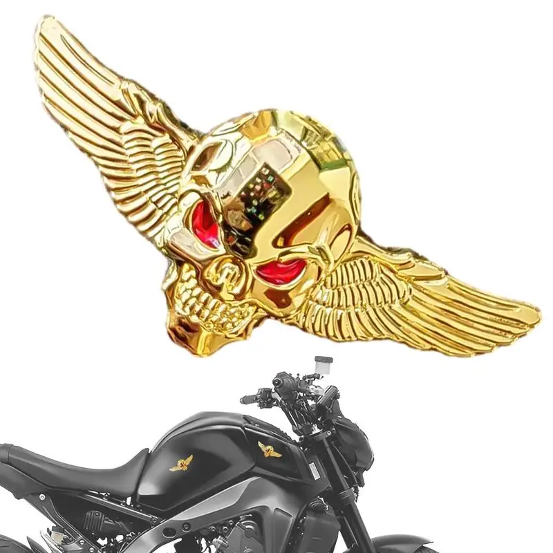 

Angel Wing Car Stickers Decoration Sticker Skeleton Car Bumper Decals Car Emblem Fashionable Metal Auto Emblem Badges Stickers
