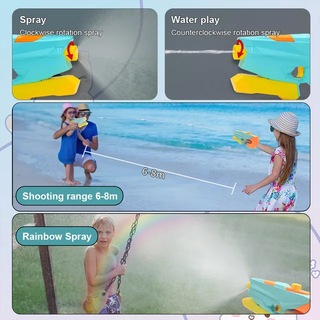 Pull-Out Shower Water Gun Children Water Toys Spray Game Gardening  Summer Holiday Water Fighting Play Spray Pistol Squirt 3