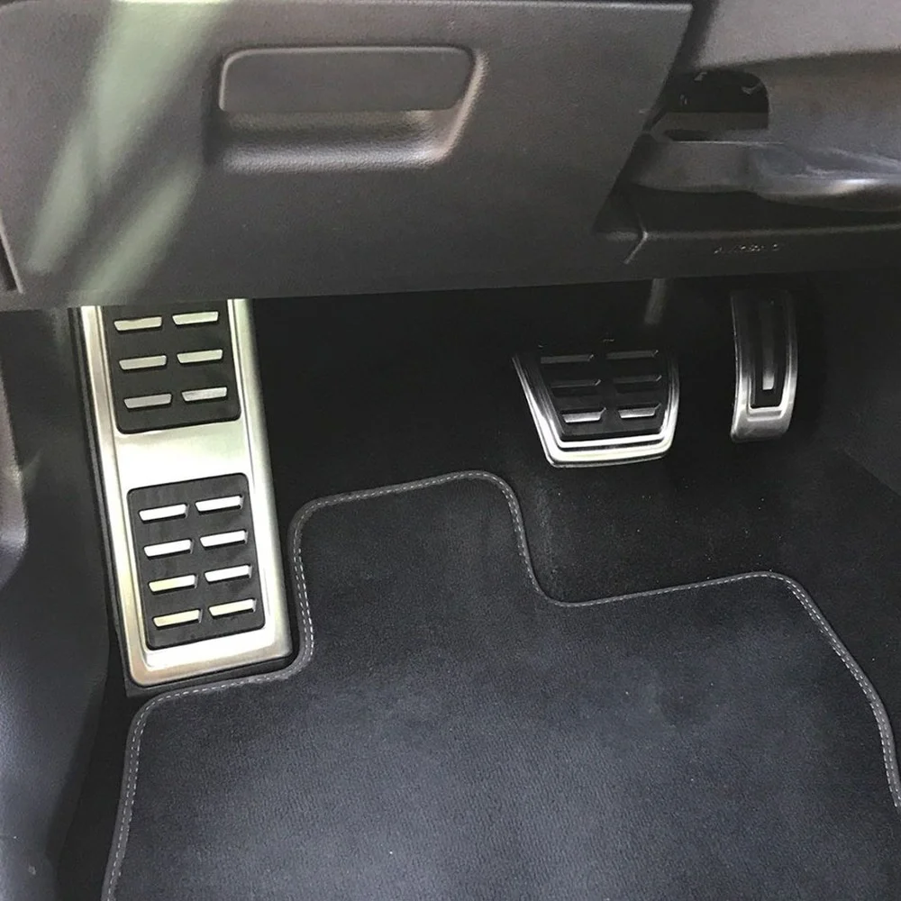 Car Stainless Steel Pedal Foot Rest Pedals Plate Cover for Volkswagen VW Golf 7 MK7 GTI for Skoda Octavia A7 Rapid LHD car accessories car pedals pedal cover stainless steel pedal cover