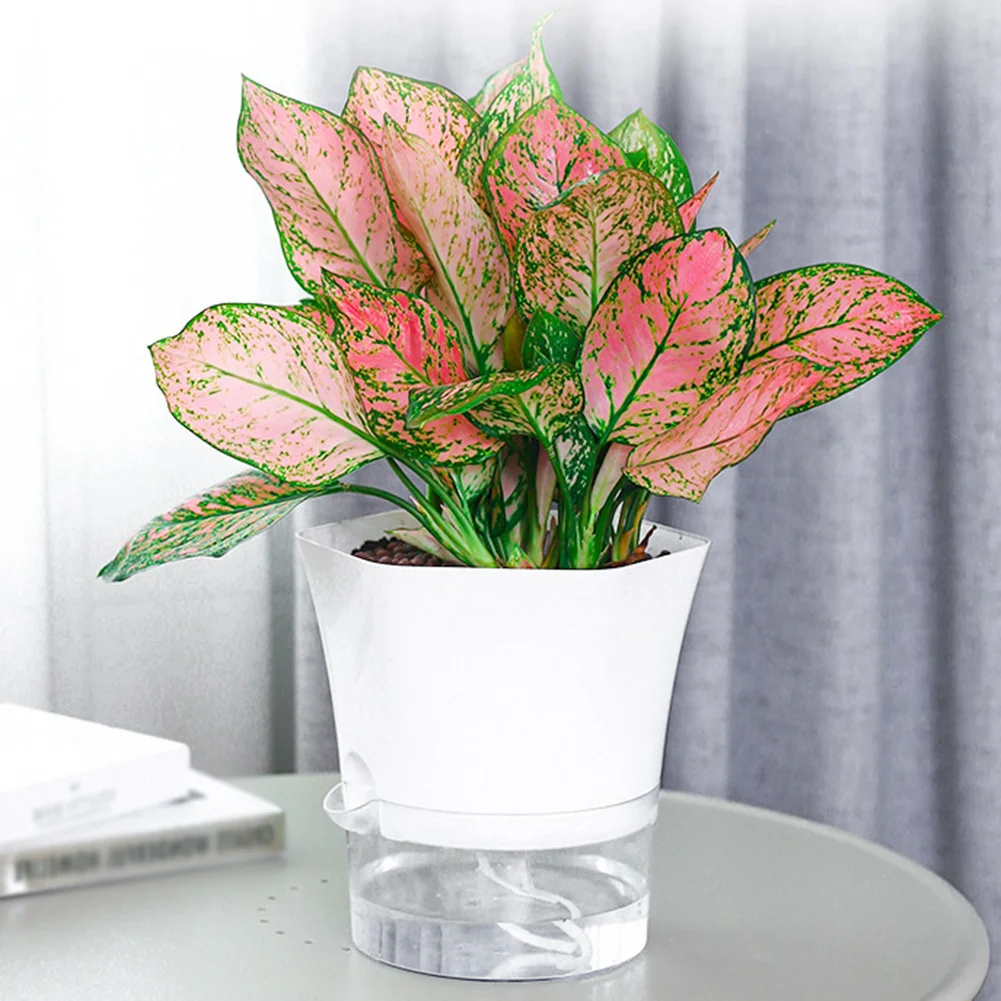

For Balcony Plant Pot 1 Piece Fresh Style S/M/L Transparent Water-saving Fertilizing Home Self-Watering Plastic