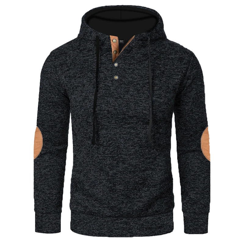 Animal Game Outdoor Men's Casual Hoodies Button Sport Jackets Men's Sweatshirts Solid Warm Work Coat Sport Hoodie Streetwear