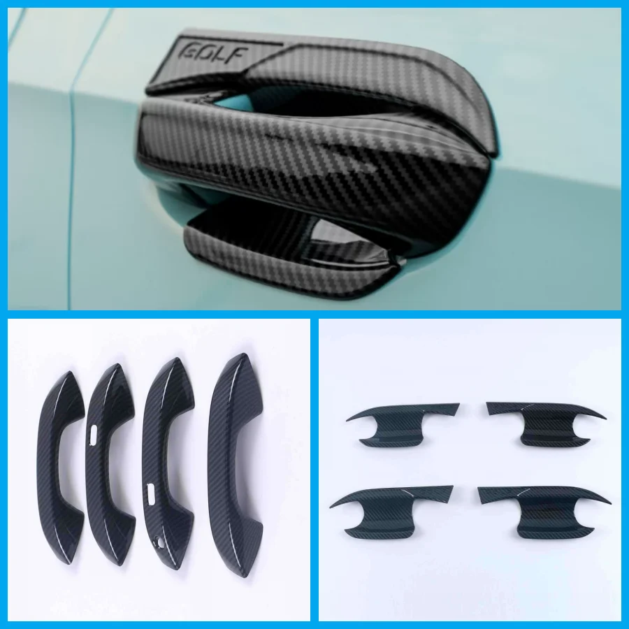 

Наружные аксессуары для VW Volkswagen Golf 8 MK8 2020-2022, защитная крышка для дверной ручки автомобиля