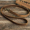 6.5inch hand-made genuine leather cowhide pet dog leashes accessories collars harnesses leads supplies double-end ventilate