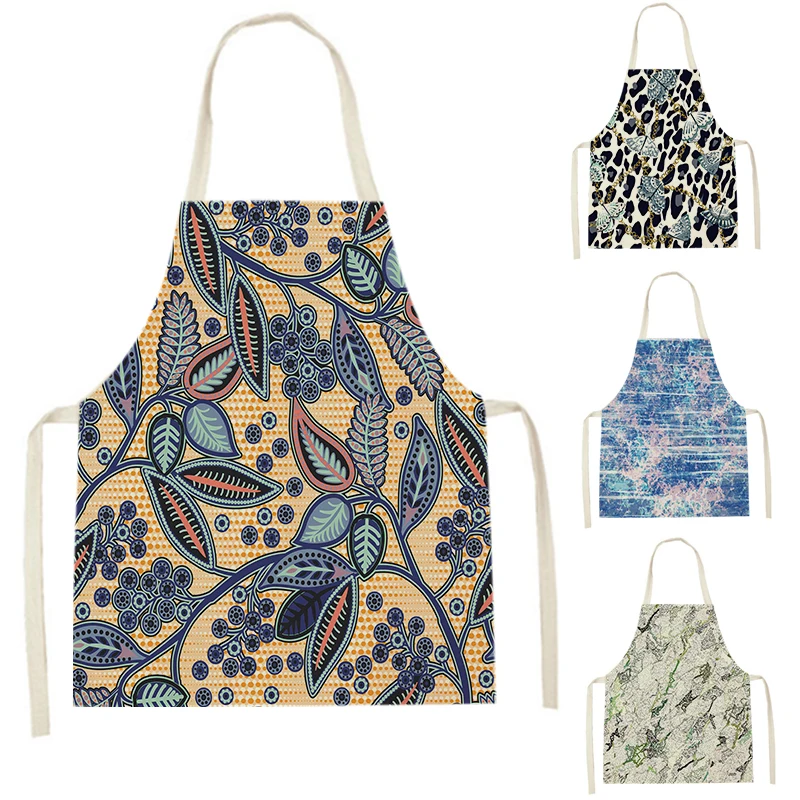 

Кухонные фартуки WQL2363 для женщин, льняные нагрудники, фартук для уборки дома, водонепроницаемые поварские фартуки для выпечки, для детей