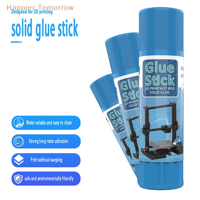 Glue Sticks for 3D Printer Bed, PVP Solid Glue Stick Glass Bed Adhesive for  E