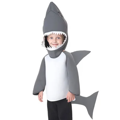  Disfraz de tiburón bebé papá tiburón adulto con chip de sonido,  Como se muestra : Ropa, Zapatos y Joyería