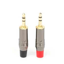 Gold - Plated 3.5mm Stereo Audio Plug Connector - 25 Pairs (Mix Color)