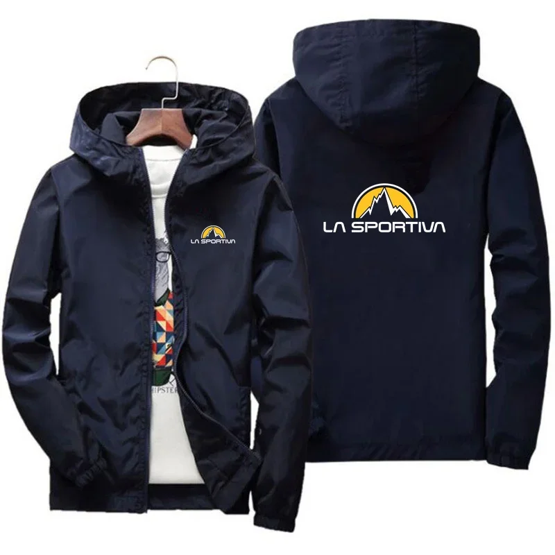 Sports Jacket Autumn La Sportiva Men Jacket Fishing Jacket Outdoor Sports Windproof Lightweight Breathable Zipper Fashion Men Clothing