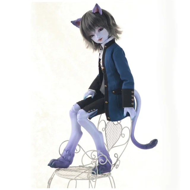 dollhua BJD 1/6 soo Cheshire molde de cuerpo de gato para regalo creativo 4