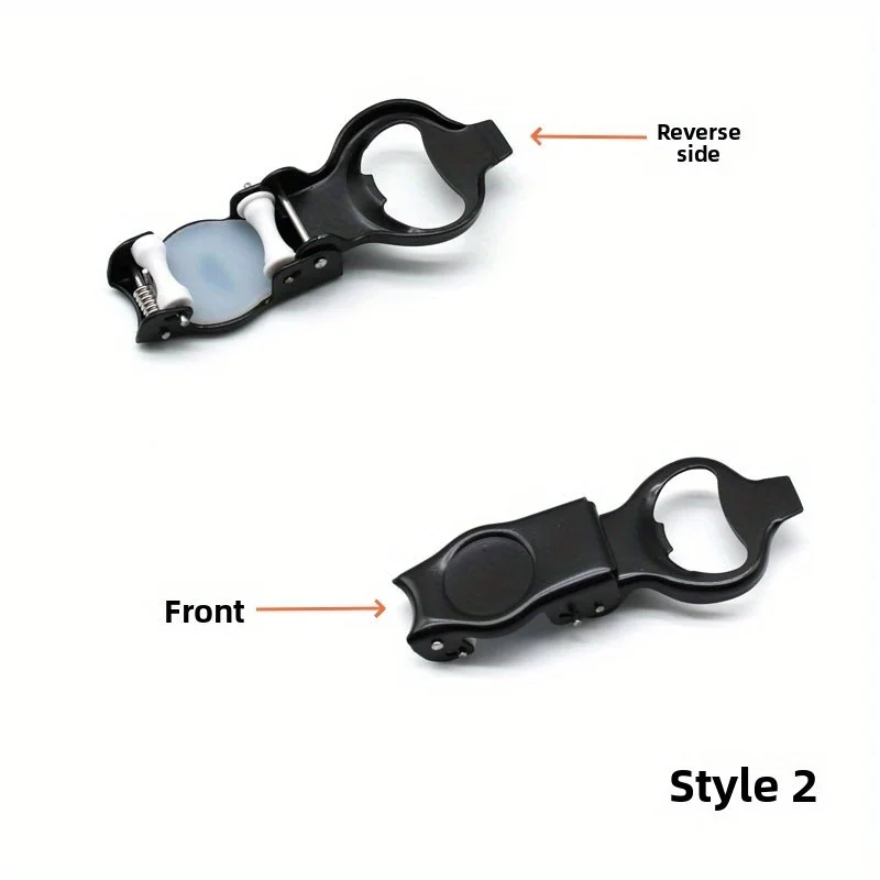 Heavy-Duty Stainless Steel Bottle Opener - Manual Folding Can Opener with One-Touch Opening, for Beer, Soda, Carbonated Drinks