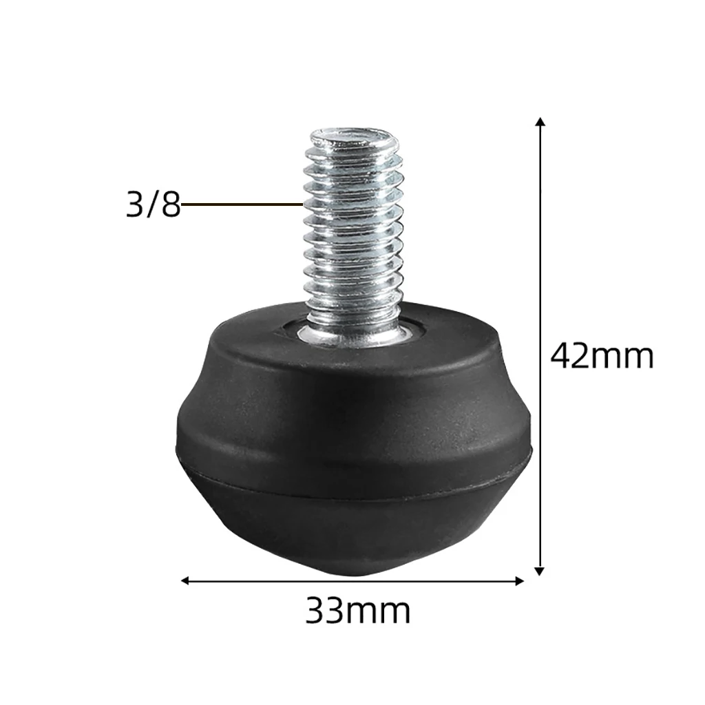 3/8" Screw Monopod Foot Pad Tripod Rock Feet Stand Mount 3Pcs/Lot Quick Release Non-slip Camera Photo Studio Accessories Adapter
