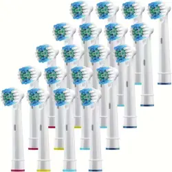 Premium Replacement Brush Heads - 16 - Pack for Electric Toothbrushes - Ideal for Adults & Kids (20 Replacement Heads)