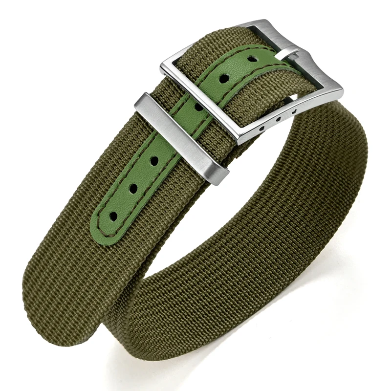 Durable Nylon Waterproof Sport Bracelet - Military-Inspired Watch Strap, No-Scratch Design