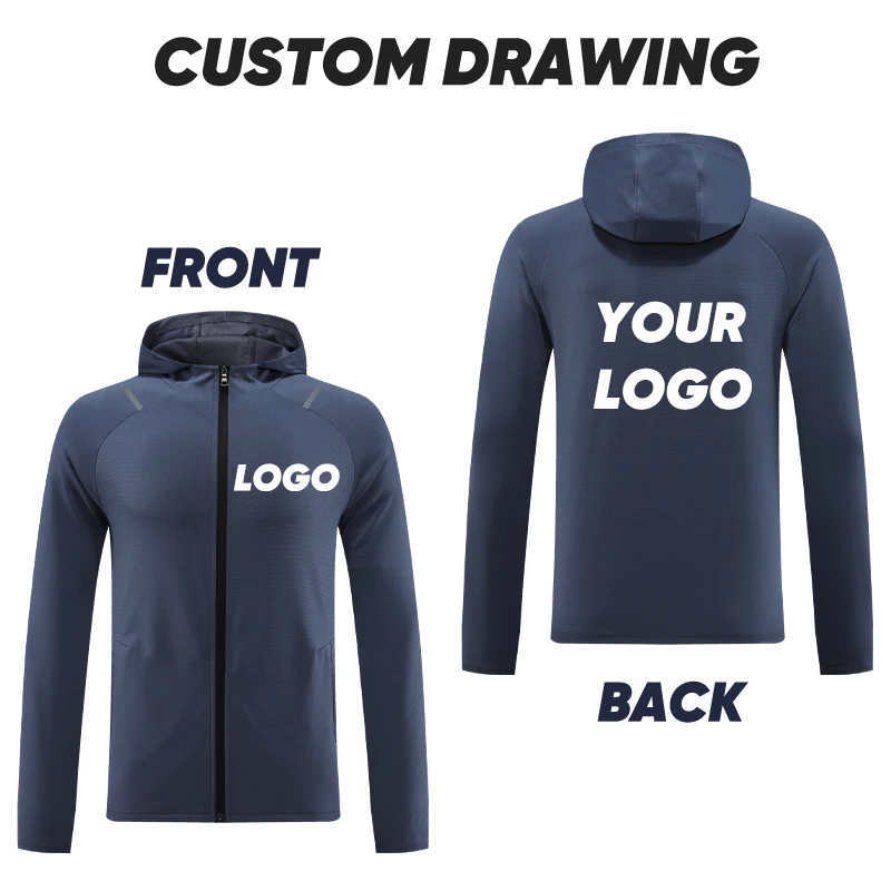 Men's Sports Tracksuit Running Training Wear Casual Tracksuit Winter Jacket Jogging W007