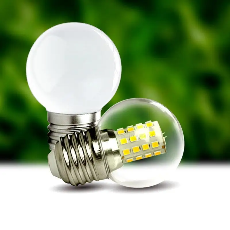 2 шт. светодиодный Светодиодные лампы E27, 220 В переменного тока, G45, 7 Вт, 9 Вт, 12 Вт