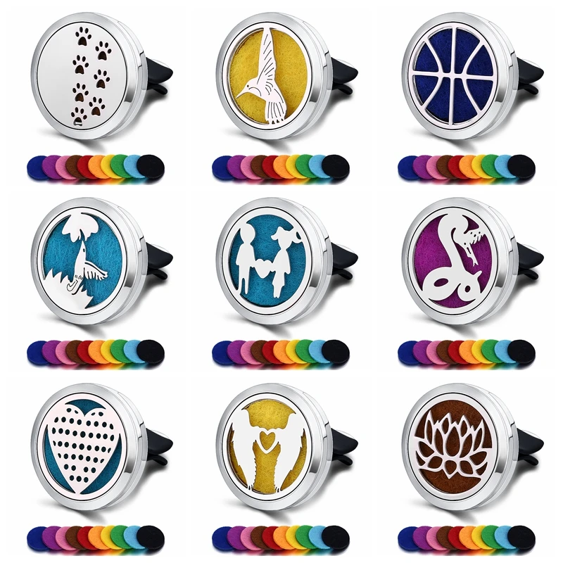 

Car Air Freshener Car Fragrance Car Perfume Diffuser Clip Car Air Auto Vent Freshener Essential Oil (Free 10pc pad) C06