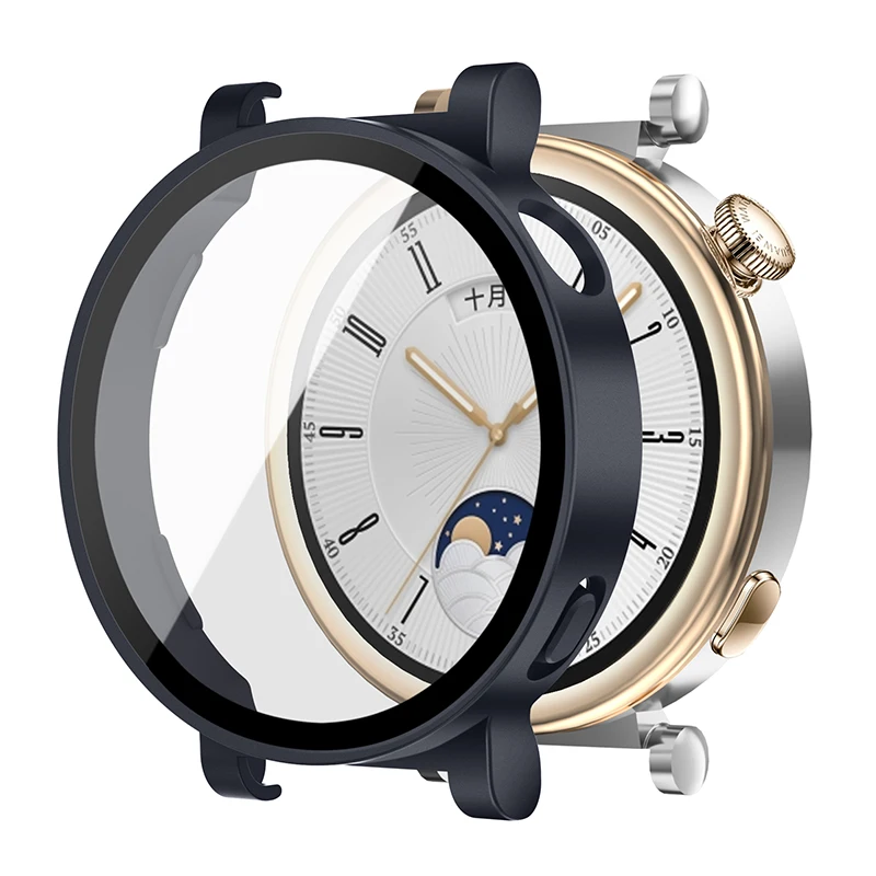 Premium Glass Protective Hard Case for Huawei Watch GT4 - Full Cover Accessory
