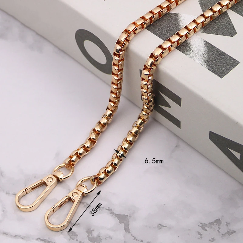 316L Stainless steel Gold Silver Black Base Link Bag Chain Parts  Accessories Strap Women Kpop Thick Belt Handbag Accessory DIY