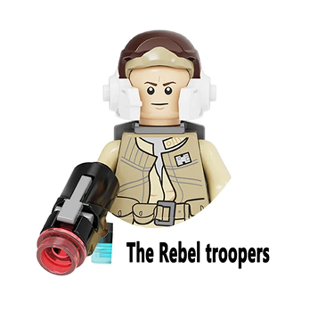 Hoth Rebel Alliance Troopers Rodian Duros Building Blocks Resistance Han Solo Leia Chewbacca Bricks Cassian Andor Figure Kid Toy N-PG2306