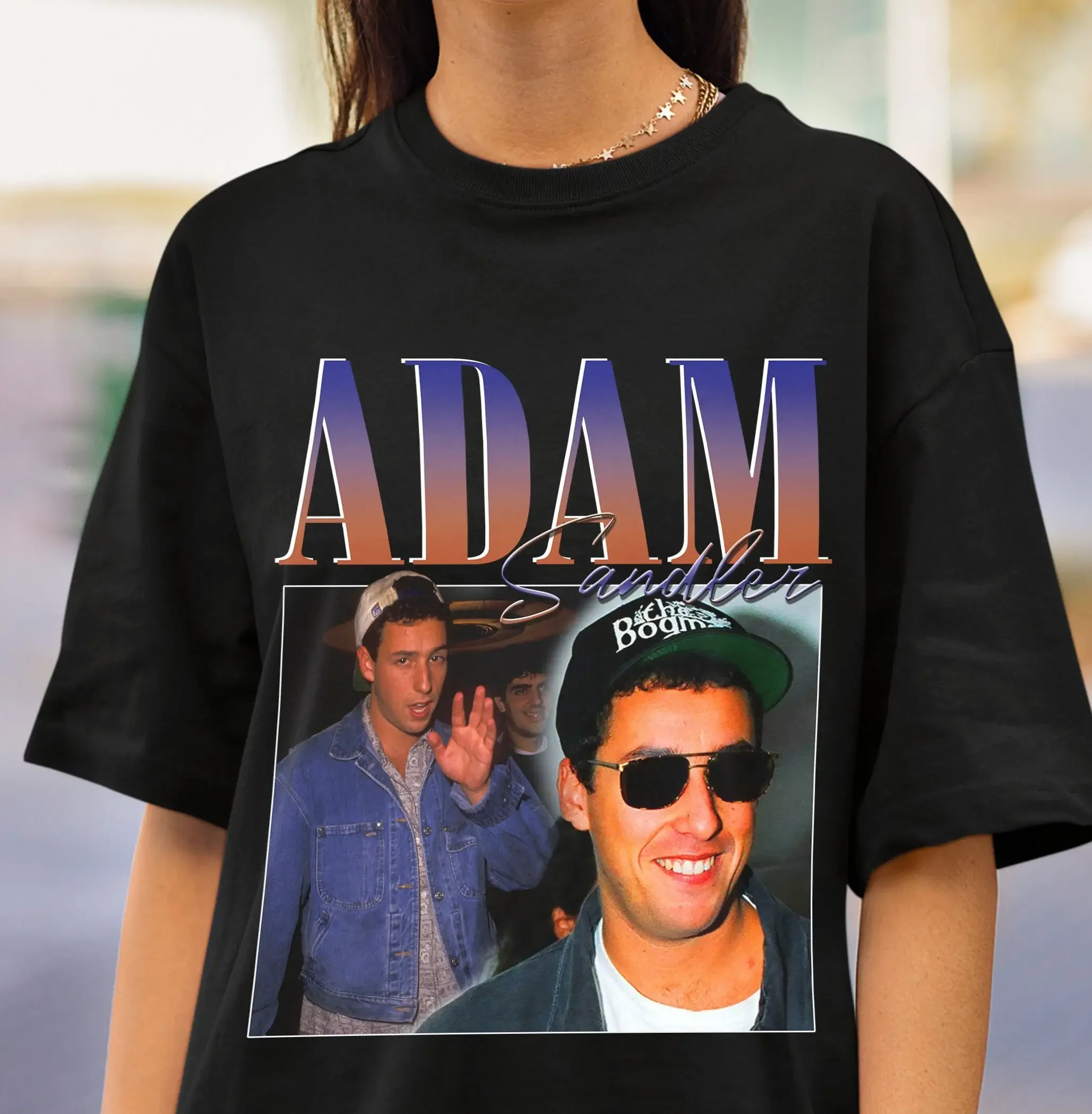 Adam Sandler Vintage Bootleg Comedy Actor Fan Gift Shirt, Retro Anni '90 Estetica Tee, Happy Gilmore Funny Movie