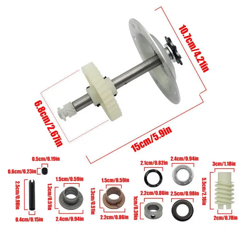 Gear And Sprocket Replacement Kit Garage Door Gear Kit Stainless Steel Opener Sprocket Worm Home Tools Low Noise