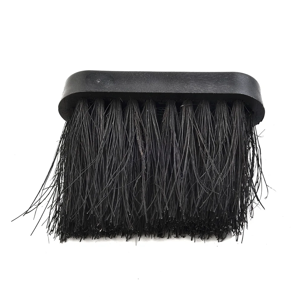 

2Pcs Oblong Replacement Spare Hearth Brush Head Refill Plastic Handle 9.5mm Threaded For Companion Sets Doing Thorough Cleaning