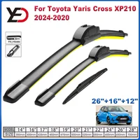 For Toyota Yaris Cross XP210 2024-2020 2021 2022 Front Rear Wiper Blades Soft Rubber Windscreen Wipers Auto Windshield Wiper 1