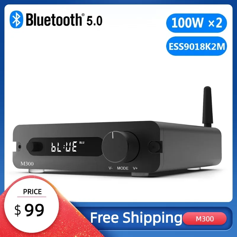 

ЦАП-усилитель Trasam M300, Bluetooth, 32 бит/192 кГц, 100 Вт