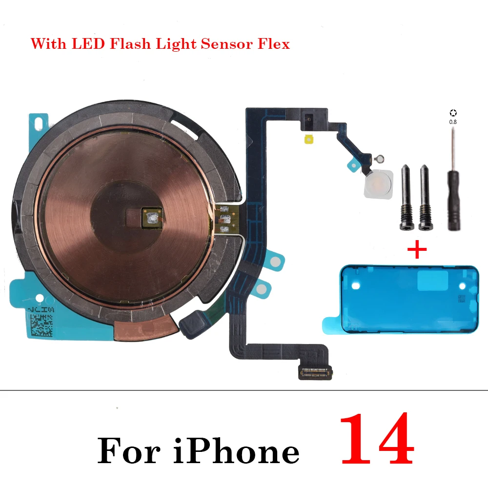 Wireless Charging Coil with NFC and Integrated Power Volume Flex Cable