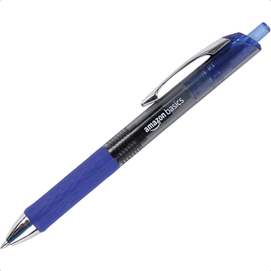 Retractable Gel Pens Fine Point 12 Pack Blue