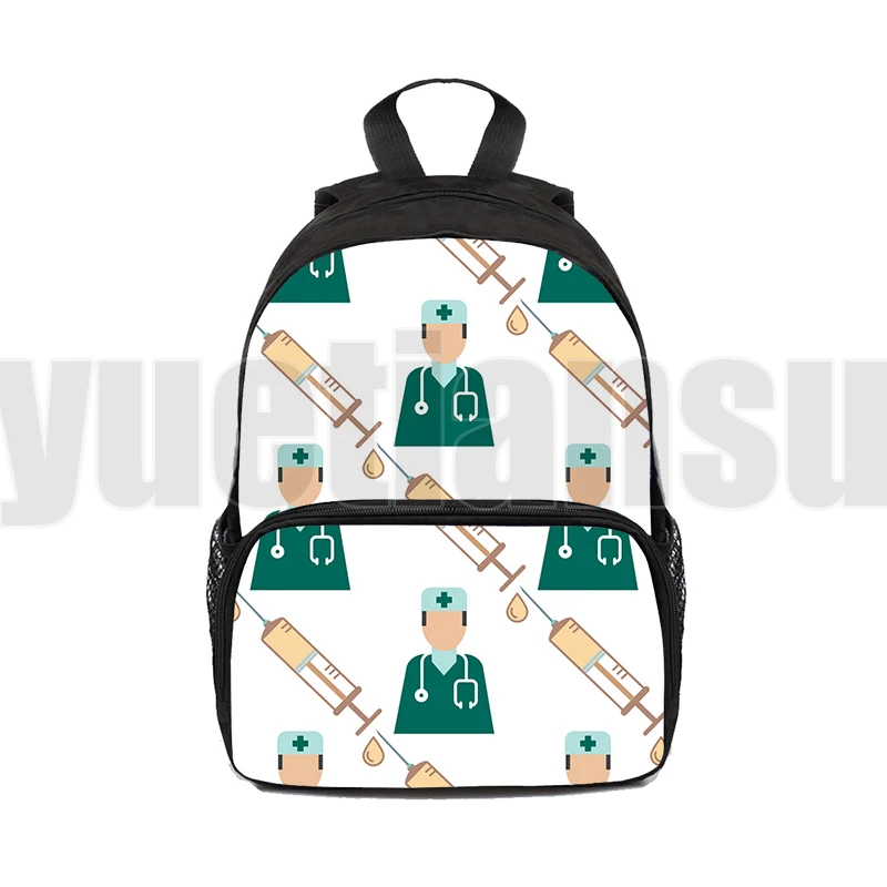 

Nurse ECG 3D Backpack for Teenager Girls Children School Bags Doctor Women Daypack Hospital Travel Bags Laptop Backpack Bookbag