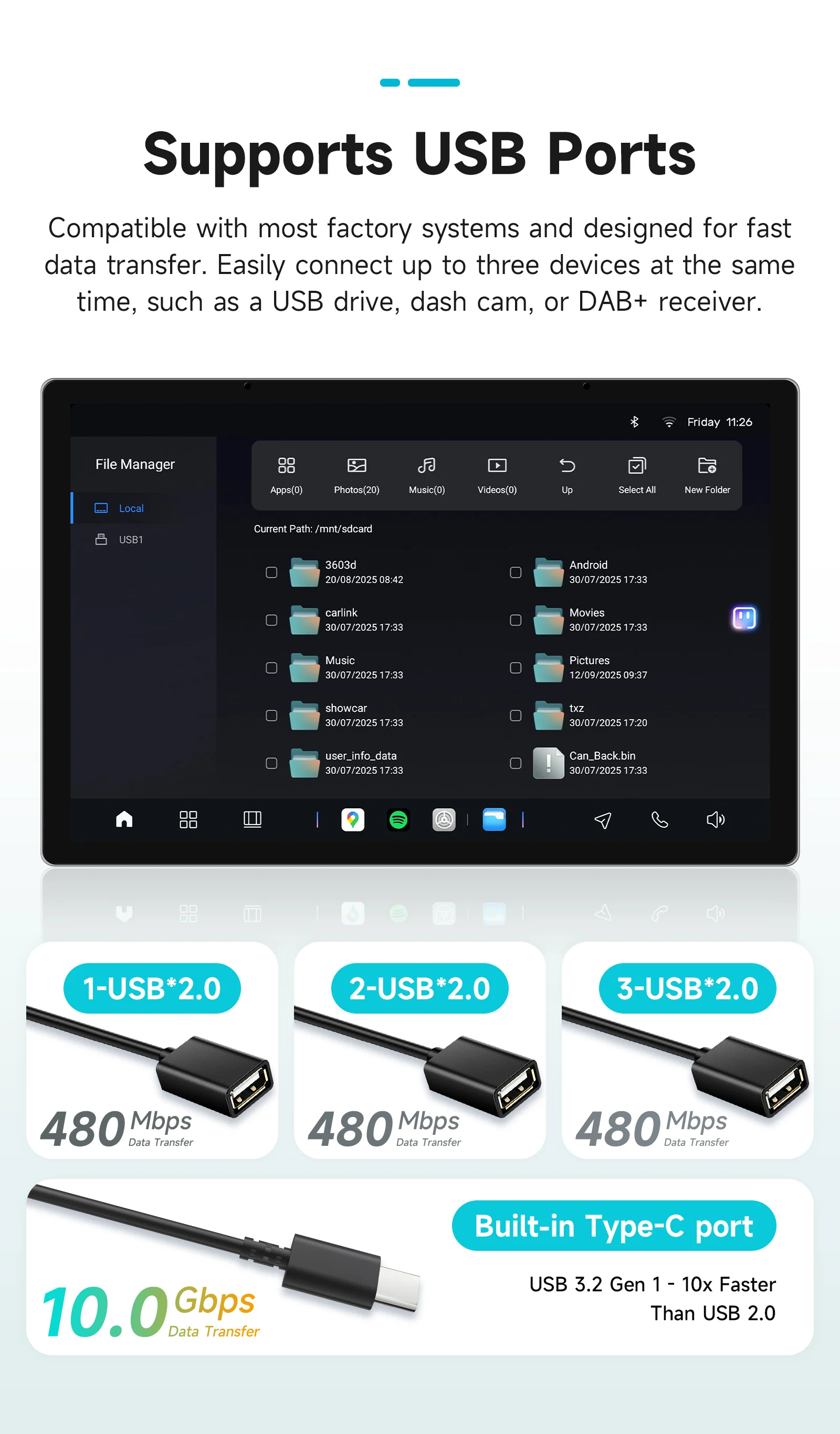 AURAAI Touchscreen-Stereo-Player-Navigation für Alfa Romeo Giulietta 2010-2018 Smart Driving ADAS 2din Carplay Android Auto SWC – Detail 30