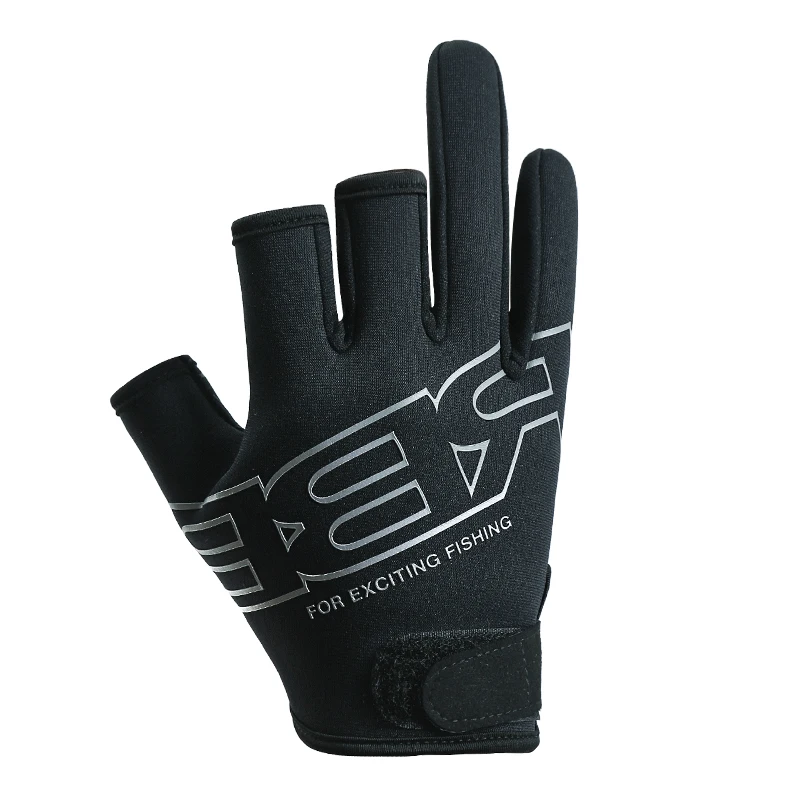 Fishing Gloves Cycling Gloves Fishing Gloves for Men Anti Cut Waterproof Non-Slip Three-finger Water Density Gloves Lure Outdoor Cycling