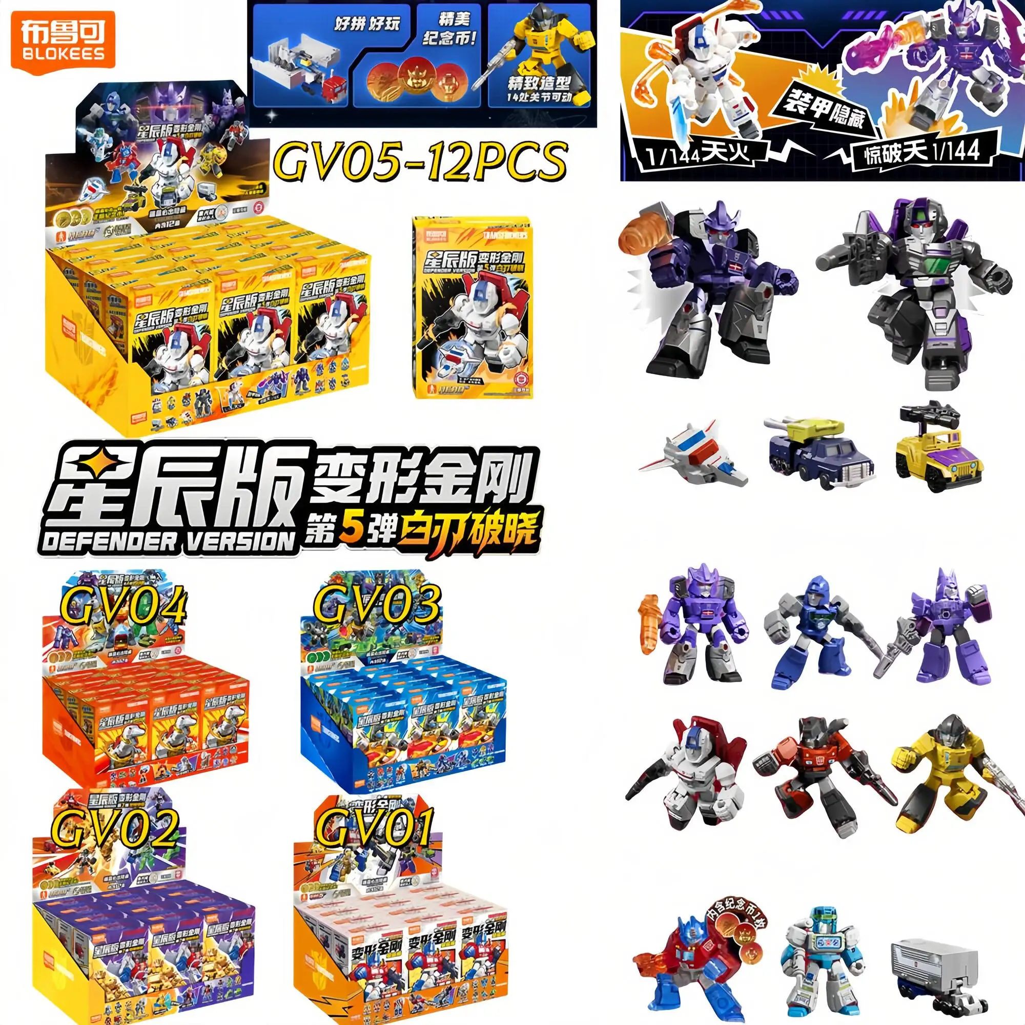 トランスフォーマー blokees セット Blokees Surprise Model Kits Transformers Galaxy Version 01