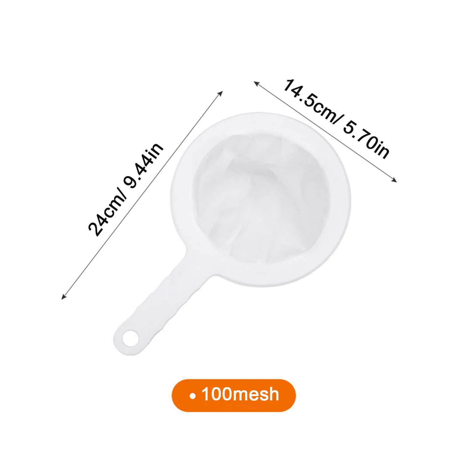 מסננת רשת 100/200/300/400 מיקרון כף ניתן לשטיפה ניילון אולטרה דקה מסננת סויה חלב מיץ קפה תה מסננת מטבח קולנדה