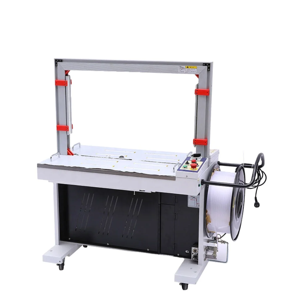 

Fully Autom Plastic Pp Strap Band Belt Banding Carton Box Tying Side Bottom Seal Paper Rolls Automatic Strapping Machines