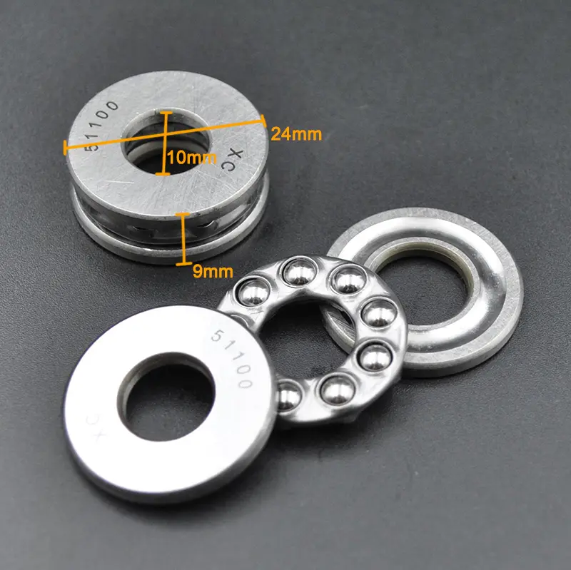 2pcs high quality plane thrust bearing 51100 51101 51102 51103 51104 51105 51106 51107 51108 51109 51110 Axial Ball Bearings image 13
