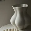 White Matte Ceramic Vase Human Body Ornaments Desktop Decorative Vases Flower Arrangement Dried Flower Vase Decoration Crafts 4