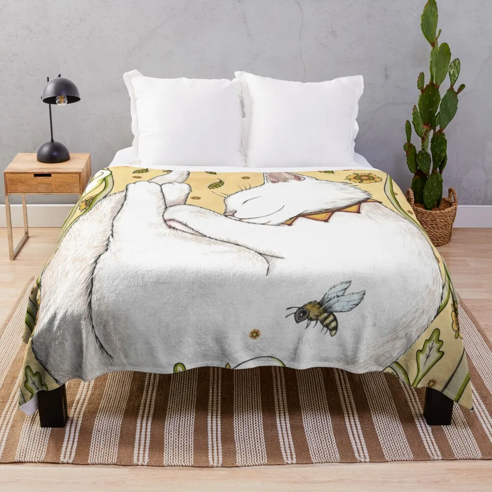 

Butterflies and Bees Throw Blanket velour soft plaid