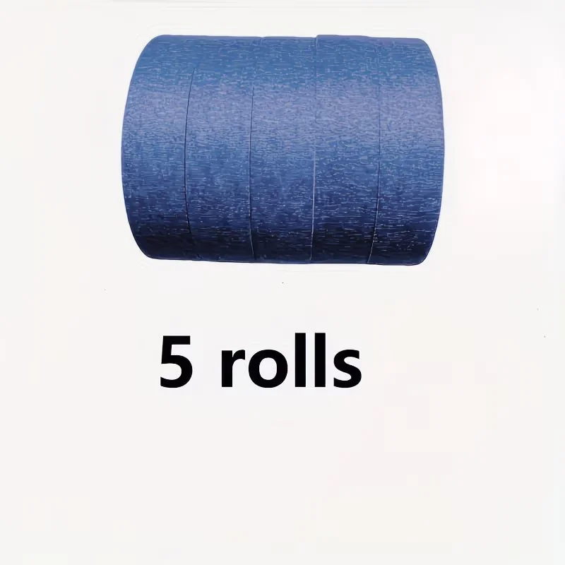 Blue Painter's Tape - Multi-Surface, No-Residue, Easy-Tear, 2CM x 10M - 5 Rolls