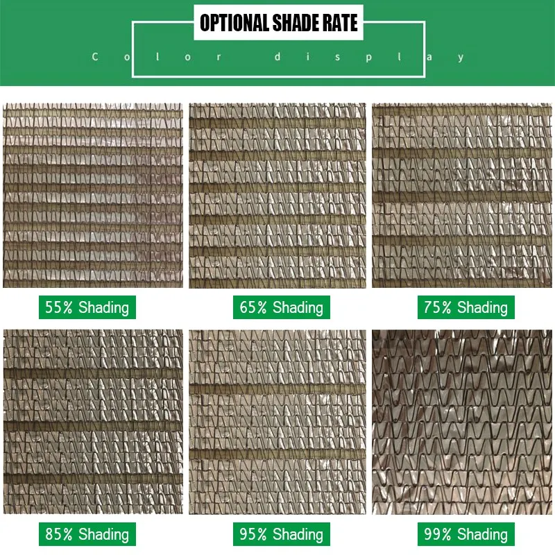 55 ~ 99% Schattierung Aluminium folie Sonnenschutz Netz Garten Sonnenschutz Segel Sichtschutz Zaun Mesh Garagen Markisen pflanzen Sonnenschutz – Detail 2