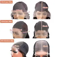 Perruques de cheveux humains lisses de 40 et 42 pouces, perruques frontales en dentelle HD transparente 13x4 et 13x6, perruques sans colle en dentelle frontale pour cheveux humains lisses 6