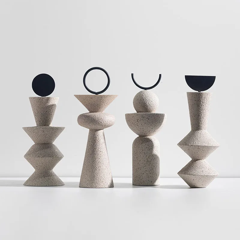 

Scented Wedding Candle Holder for Decoration White Stand Candle Holder Essential Oil Burner Bougeoir Wedding Centerpieces AB50ZT