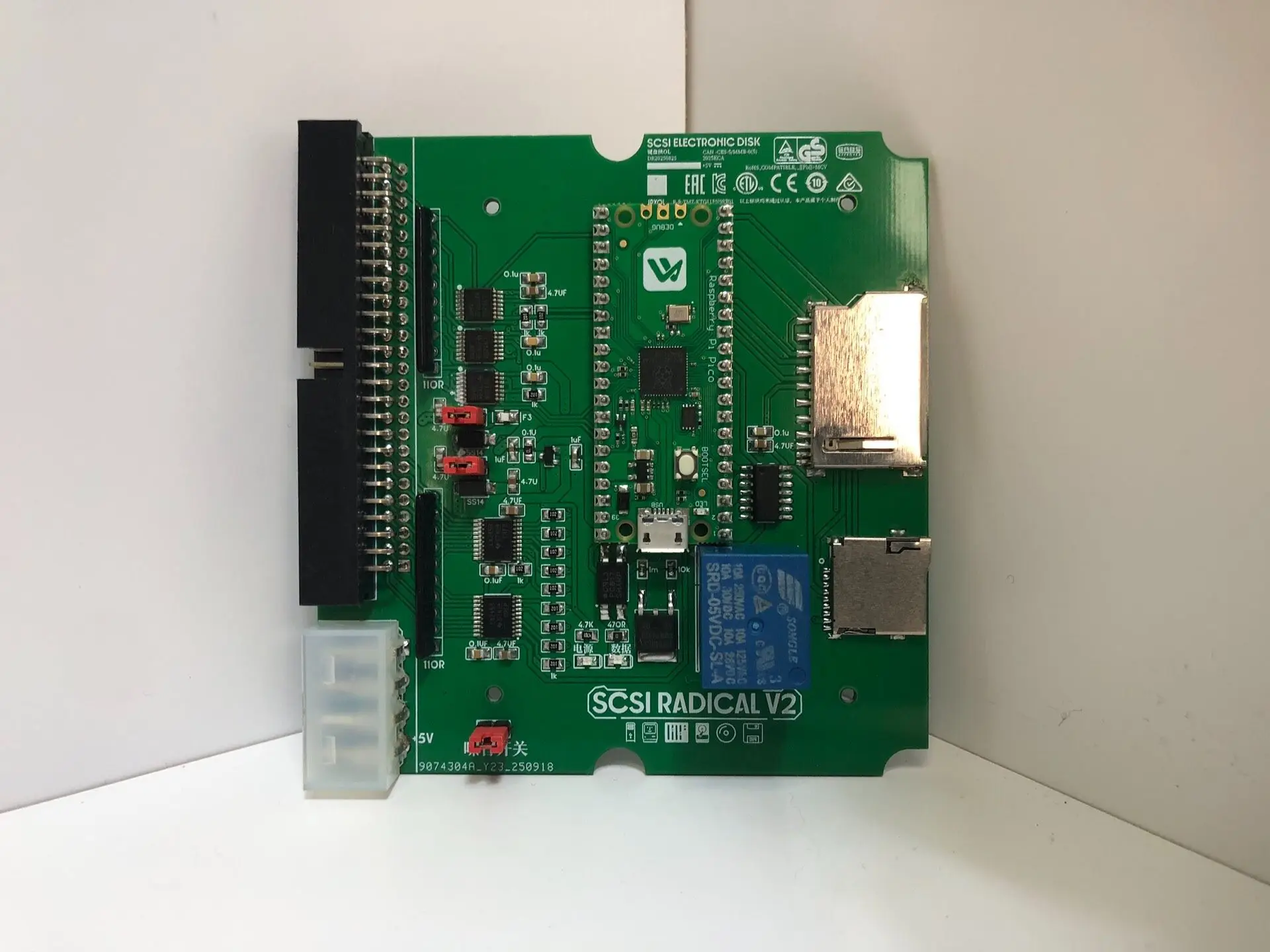 SCSI RADICAL V2 SD/TF Card to 50-Pin SCSI Hard Disk Adapter