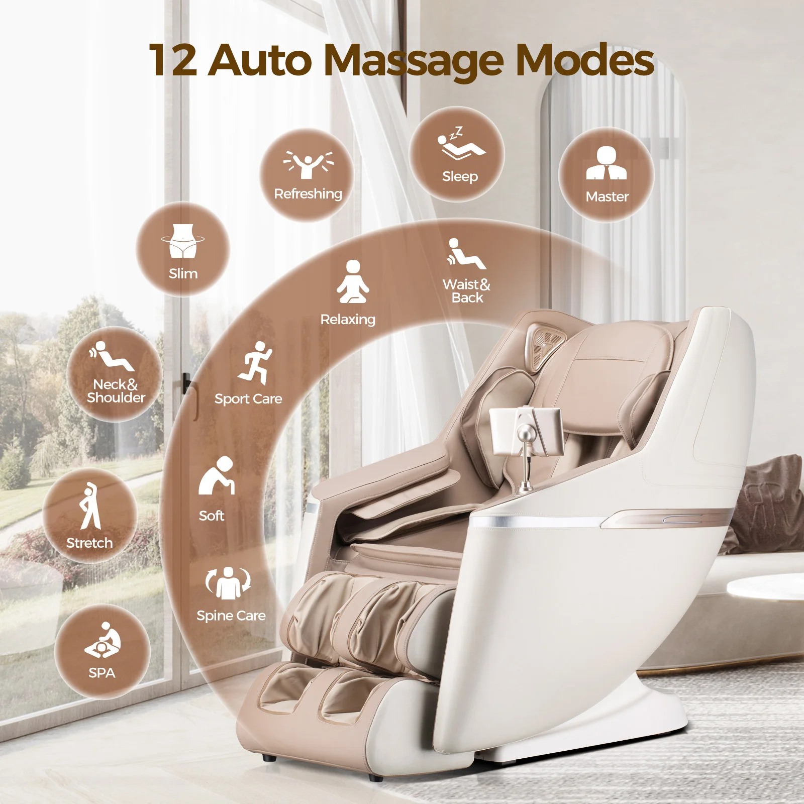 2 Year Warranty 4D SL Airbag Zero Gravity full body Massage Chair Home 3D Office Foot Roller Shiatsu Office Chair Massage Sofa 4