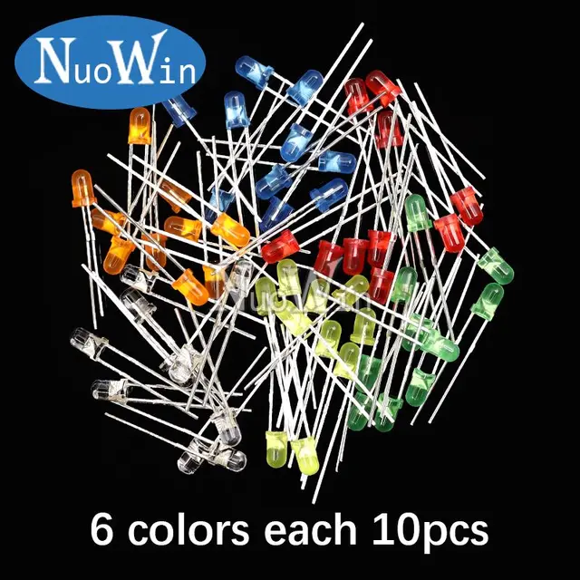 Kit LED 3mm E 5mm - 475 Pezzi Con Diodi Colorati E Supporti Per Circuiti Fai Da Te - Foto 11