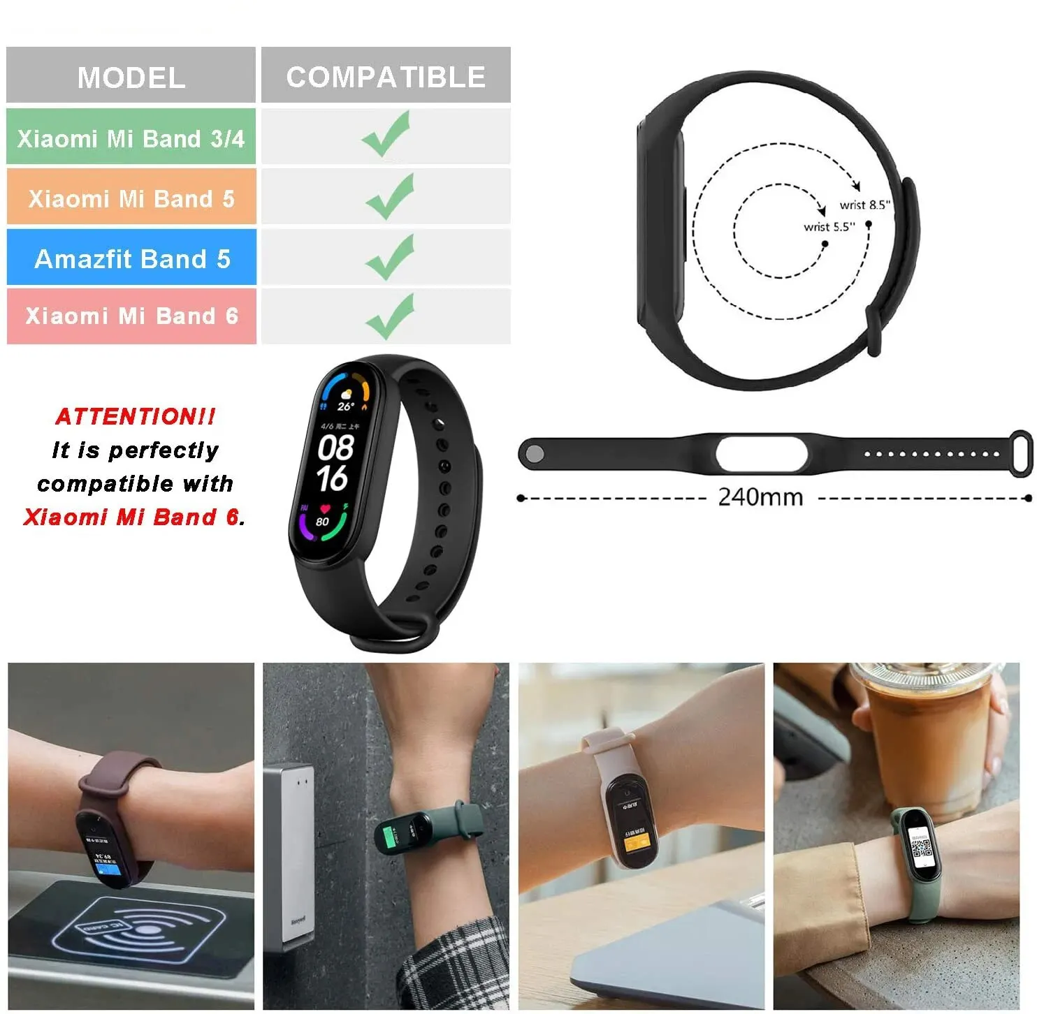 Sport Silicone Replacement Watchband Bracelet Strap