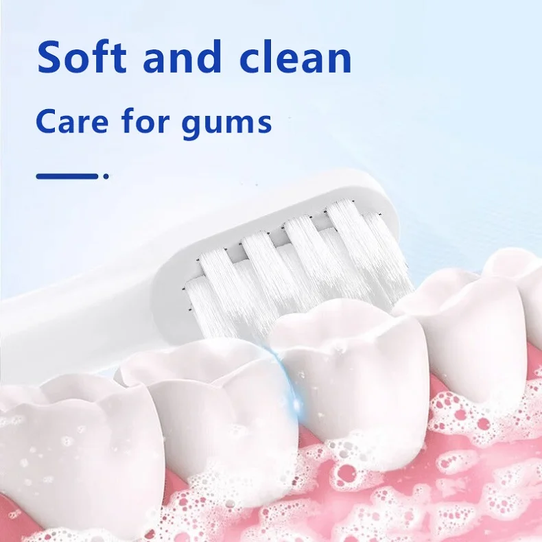 오랄비 iO 교체용 칫솔모에 적용 가능, 소닉 전동 진공 듀폰 칫솔 소프트 브러쉬 헤드 4개입