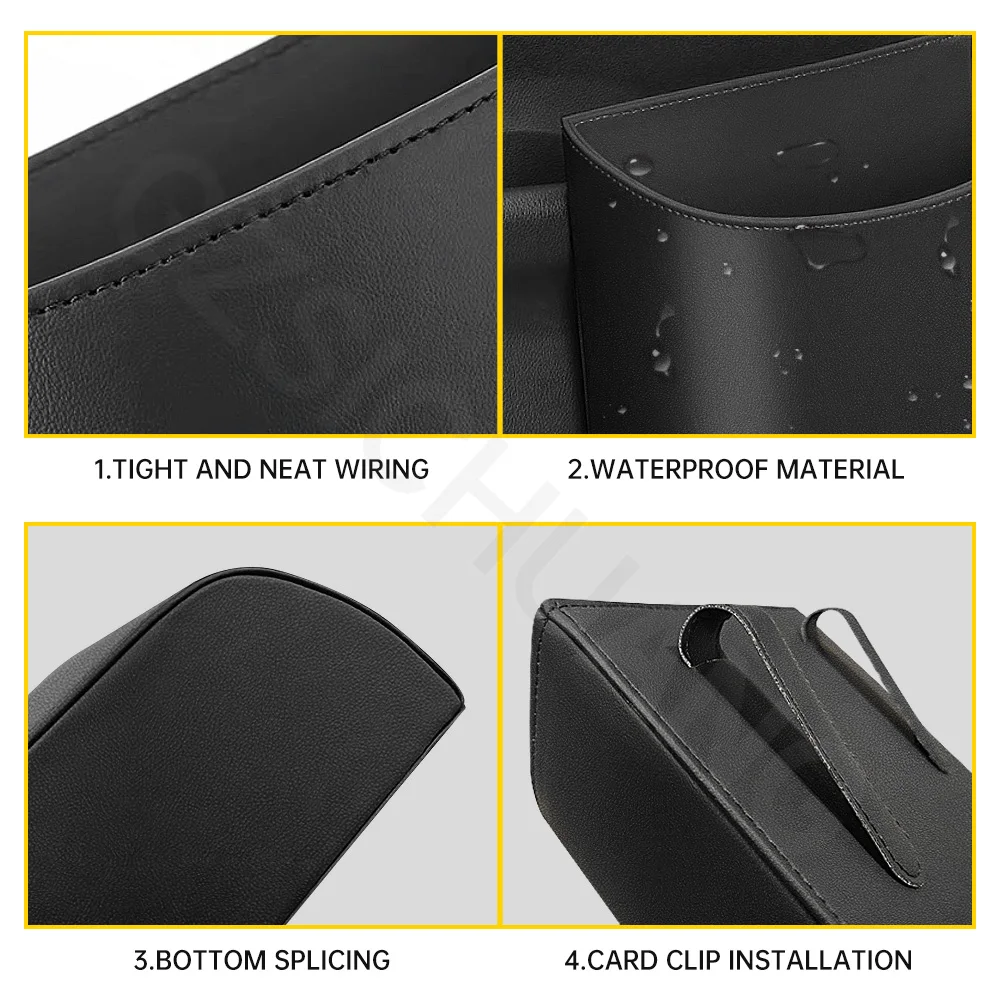 For Lynk co Car Trash Can Suspended Trash Can Car Leather Storage Bucket For Lynk co 01 05 03 09 02 04 06 07 08 Accessories